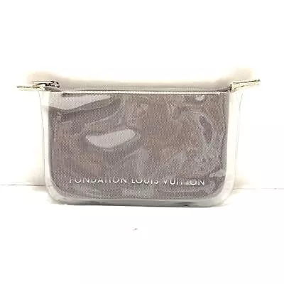 Auth LOUIS VUITTON - Gray Clear Others Unconfirmed Pouch Vinyl Canvas • $81