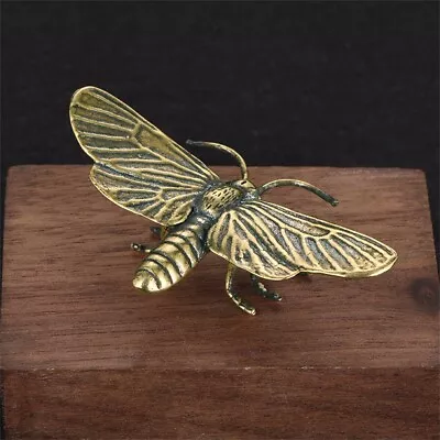 Home Decoration Home Office Desk Decor Dragonfly Figurines Copper Vintage • $22.81