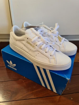 $50 • Buy Women's Adidas Originals Sleek White Trainers Sneakers Size 7.5 Brand New