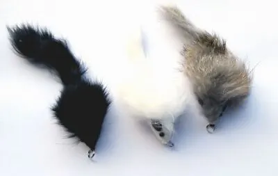 Long Hair Fur Mouse Teaser Wand Cat Toy Refill Teaser Attachement - Rattle Sound • $12.99