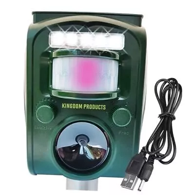 2024 Upgraded Solar Animal Repellent With Motion Activated Flashing LED Light  • $66.05