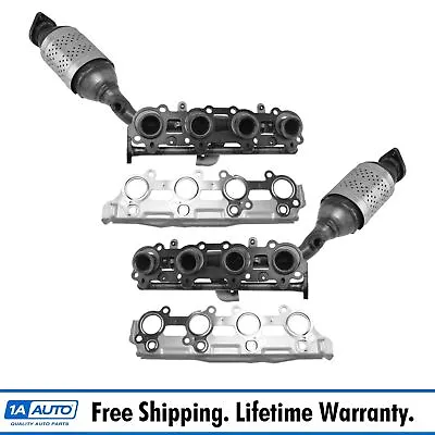 $624.95 • Buy Exhaust Manifold With Catalytic Converter Assembly Pair For Toyota Lexus 4.7L V8
