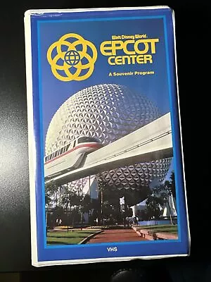 WALT DISNEY WORLD EPCOT CENTER - A Souvenir Program VHS Clamshell 1983 Vintage • $9.99