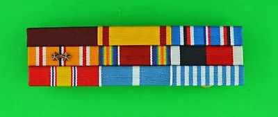 World War Two & Korean War Navy 9 Ribbon Bar - Mounted Ribbon Rack WW2 WWII   • $29.95
