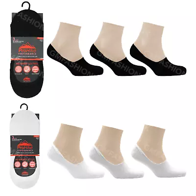1-3-6 Pairs Womens Ladies Invisible Trainer Socks No Show Footies Shoe Liner • £3.49