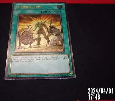 Yugioh! A Hero Lives GENF Ultimate Rare 1st Ed NM • $125