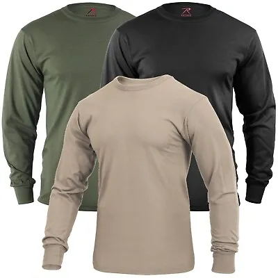 Long Sleeve Tees T-Shirt Military Tactical Long Sleeve Shirts Black Olive Sand • $17.99