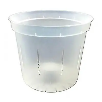 5  Slotted Clear Orchid Pot By RePotme - 3 Pack (Crystal Clear) • $15.99