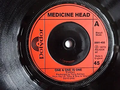 Medicine Head - One & One Is One 1973 7  Vinyl Single. 2001-432 • £0.99