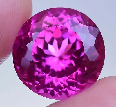 13.75 Ct Natural Mogok Rose Pink Ruby Flawless Round Shape Certified Gemstone • $5.50