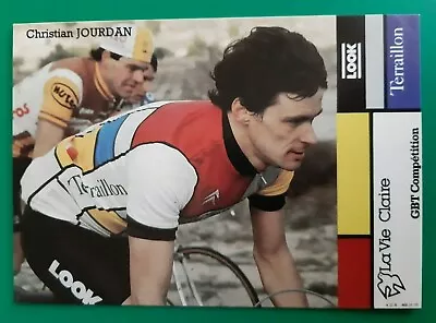 CYCLING Cycling Card CHRISTIAN JOURDAN Team LA VIE CLAIRE Teraillon 1984 • $4.24