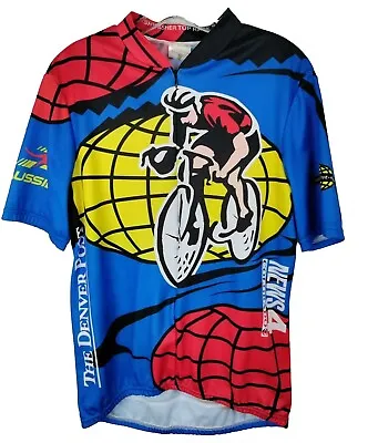 Vintage Aussie Ride The Rockies 1997 Cycling Jersey Mens Large Colorado • $15.99