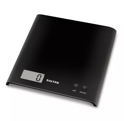 BRAND NEW Salter Digital Kitchen Scales ARC LCD Weighing Scale 3kg Black • £11.50