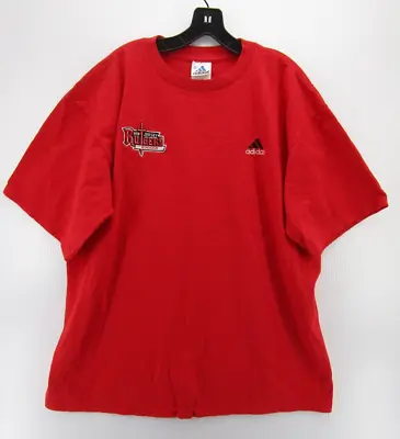 VINTAGE Rutgers Scarlet Knights Shirt Men XL Red Soccer New Jersey Adidas NCAA • $22.24