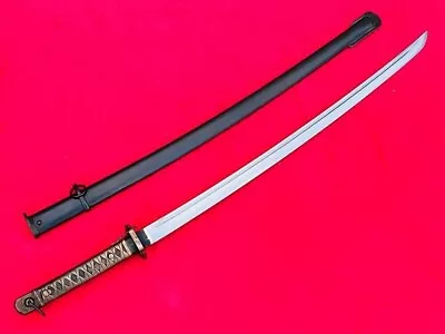 Vintage Military Japanese Army Sword Samurai Katana Serial Number Brass Handle • $159.50