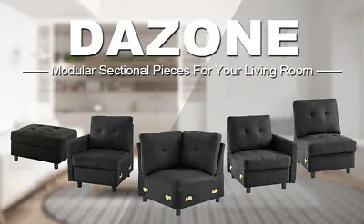 Variety DIY Sectional Sofa Couch Modern Fabric Upholstered Sofa Living Room New • $155.99