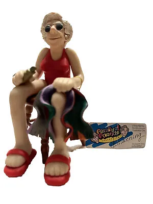 D Manning  Li'l Family Of Friends Woman Sitting On The Beach  Shelf Sitter • $19.95