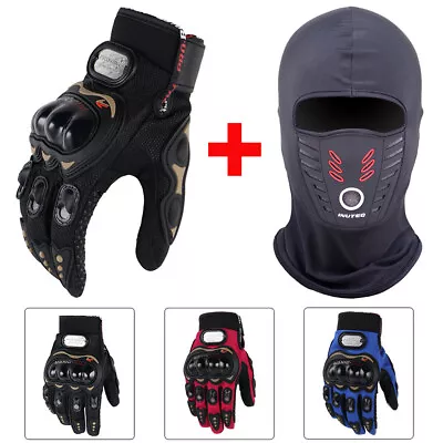 Motorcycle Gloves For Dirt Bike Motocross ATV Motorbike Riding Gloves+Balaclava • $14.99