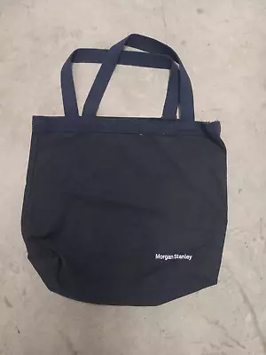 Morgan Stanley Navy Canvas Tote Banker Bag! Must Have • $59.99