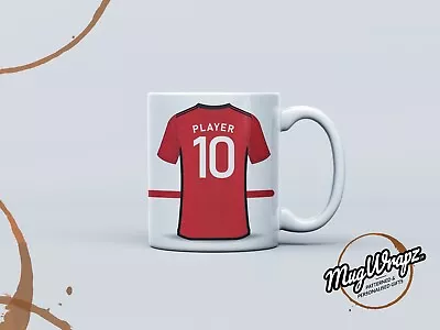 Personalised Man United Home Kit 23/24 Mug (Name & Number) - (FREE DELIVERY) • £12.99