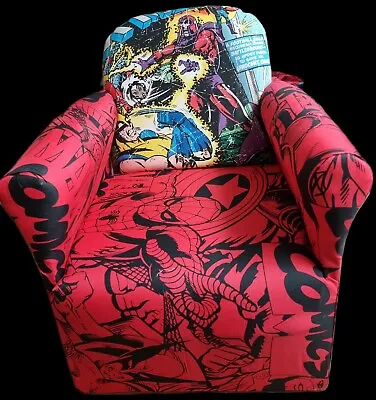 Kids Children’s Chair Armchair Baby Sofa Seat Fabric Upholstered Playroom • £32.99