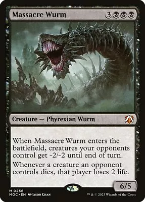 Massacre Wurm MTG March Of The Machine Commander Mythical NM X1 - Magic Card • $3.45