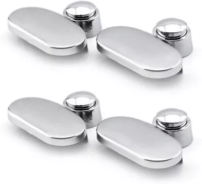 Kitchen-dream 4Pcs Mirror Clips Zinc Alloy Mirror Floating Glass Clip Glass C • £9.72