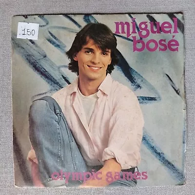 Miguel Bose – Olympic Games [1980] Vinyl 7  Single 45 RPM Electronic Rock Vocal • $7.98