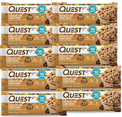 20 Quest Protein Bars Chocolate Chip Cookie Dough • $25