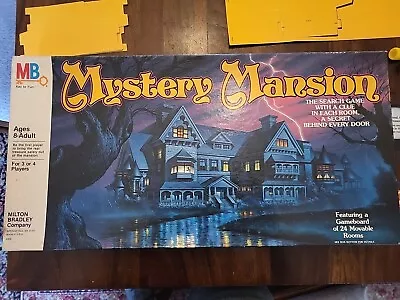 Vintage Mystery Mansion Board Game Milton Bradley 1984 Unplayed Complete • $75