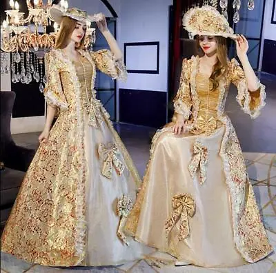 Victorian Medieval Renaissance Costume Dress Marie Antoinette Theater Gown New  • $153.91