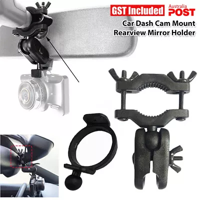 Car Dash Cam Mount Rearview Mirror Camera Holder Stand Video Recorder Bracket AU • $11.19