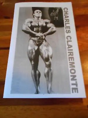 CHARLES CLAIRMONTE Bodybuilding Muscle Workout Booklet 2016 • $4.99