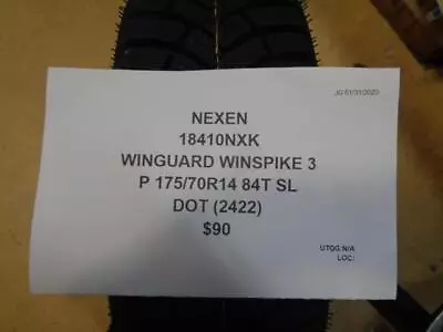 $72.89 • Buy 1 Nexen Winguard Winspike 3 P 175 70 14 84t Sl Tire 18410nxk Bq1