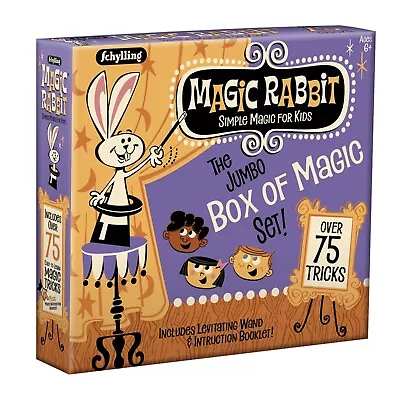 Jumbo BOX OF MAGIC 75 Trick Set Show Wand Card Learn Beginner Kit Kids 6+ • $23.95