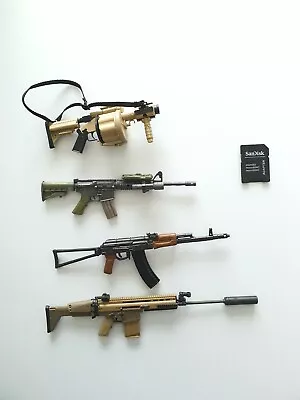 1/6 Scale Firearms Lot 7 - M32 MGL M4 AK47 FN SCAR MK17 • $52.19