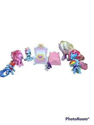 Lot Of 7 My Little Pony 2 -4  Bed Accessory Cutie 2002 2010 • $13.96