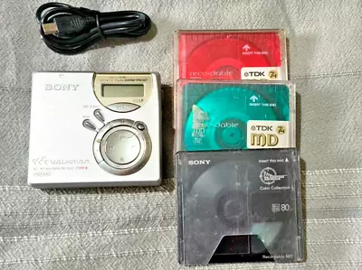 SONY MiniDisc MZ-N520 Type-S NetMD MDLP Recorder • £79