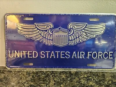 United States Air Force Embossed Vanity License Plate ~ NOS (Lot 202) • $10