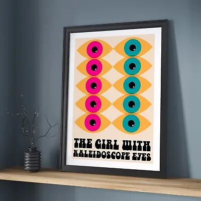 £7.99 • Buy The Girl With Kaleidoscope Eyes Art Print, Wall Art,  Beatles Lyric Print