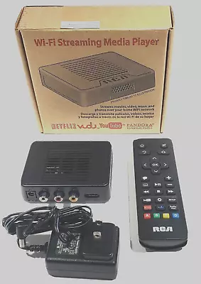 RCA DSB872WR WiFi Streaming Media Player W/1080p HDMI Output -w/remote - Tested  • $15