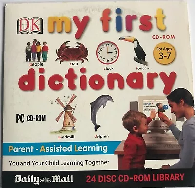 My First Dictionary PC  CD-ROM  For Age 3-7 Years • £2.99