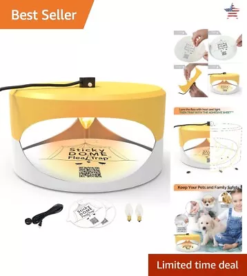 Innovative Flea Bed Bug Trap - Non-Poisonous - Odorless Glue Trap - 2 Glue Discs • $39.99