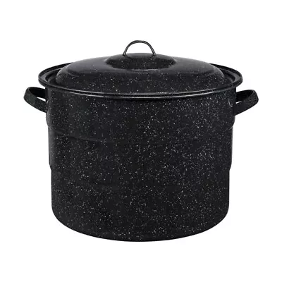21.5-Quart Enamelware Water Bath Canning Pot With Jar Rack • $23.97