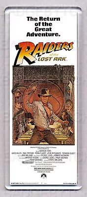 RAIDERS OF THE LOST ARK - TALL Movie Poster FRIDGE MAGNET Style B-HARRISON FORD! • £1.99