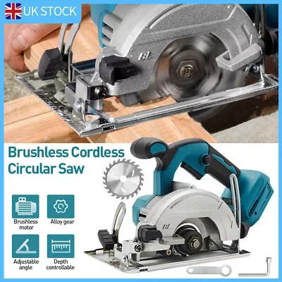 Cordless Brushless Electric Circular Saw Wood Cutter Tool For Makita 18V Battery • £40.99