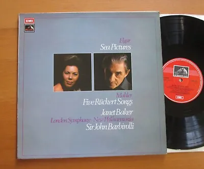 ASD 2721 Elgar Sea Pictures Mahler Ruckert Songs Janet Baker Barbirolli + Insert • £9.99