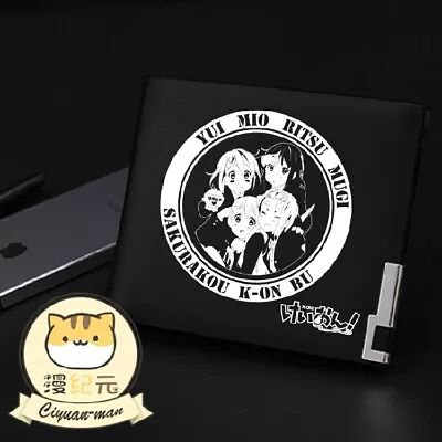 K-ON Anime Cosplay Black Coin Purse Purse PU Short Wallet Christmas B9 • $24.99