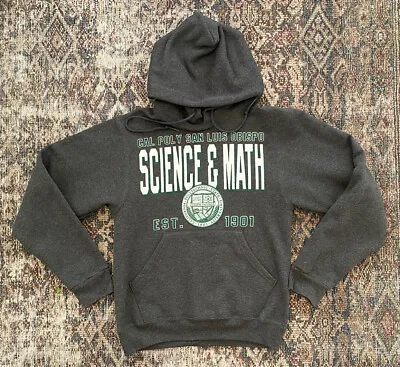 VTG 90s Cal Poly San Luis Obispo Math & Science Hoodie SZ XS Made In USA College • $26.95