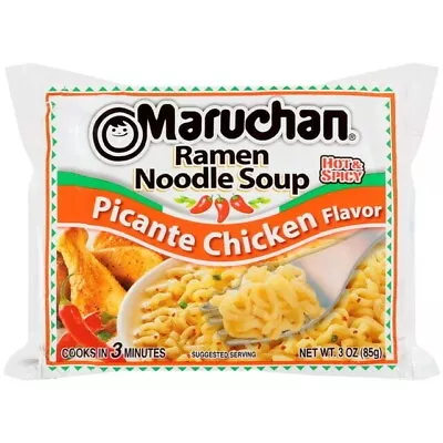 Maruchan Picante Chicken Flavor Tasty Top Ramen Noodle Soup 3oz 12 Count  • $10.27